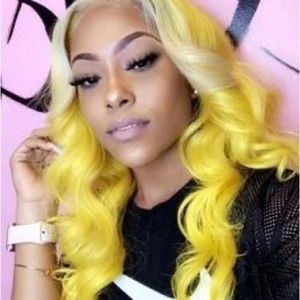 💫 24” BLONDE & YELLOW BODY WAVY LACE FRONT WIG *NEW*